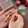 PH PandaHall Fish Hook Keychain, Brass Key Ring Golden Solid
