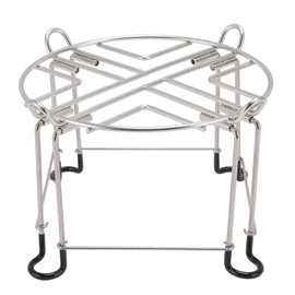 Stainless Steel Stand for Berkey with Hooks, Water Filter Stand 6 Inch Tall and 9 Inch Diameter Countertop, Removable Legs