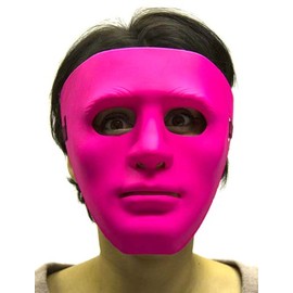 HMS Men's Gonzo Mask Blacklight, Fluorescent Pink, One Size