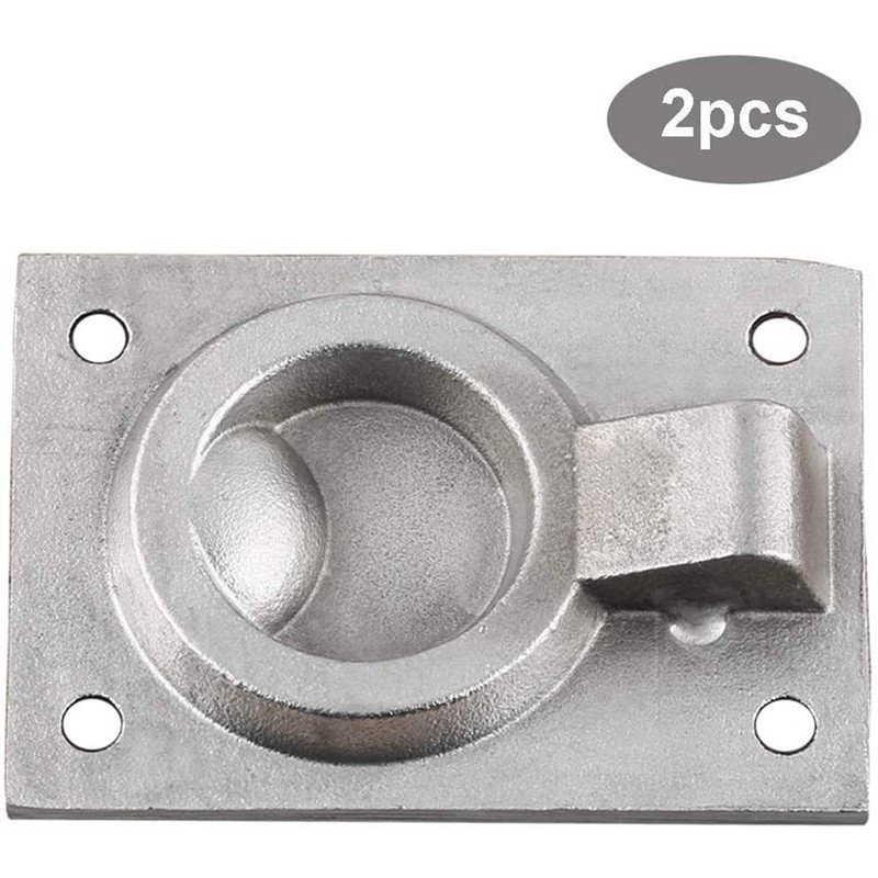 Yakamoz 2pcs Flush Ring Pull Handles Stainless Steel Boat Hatch