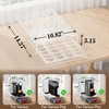 BXINREDA Acrylic Coffee Pod Organizer for Nespresso Vertuo Pod Holder