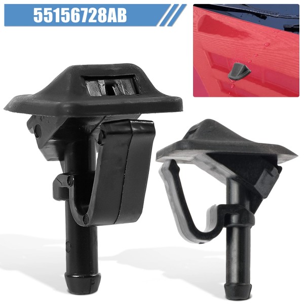 XUKEY 2X Windshield Washer Nozzle Wiper Spray For Jeep Wrangler