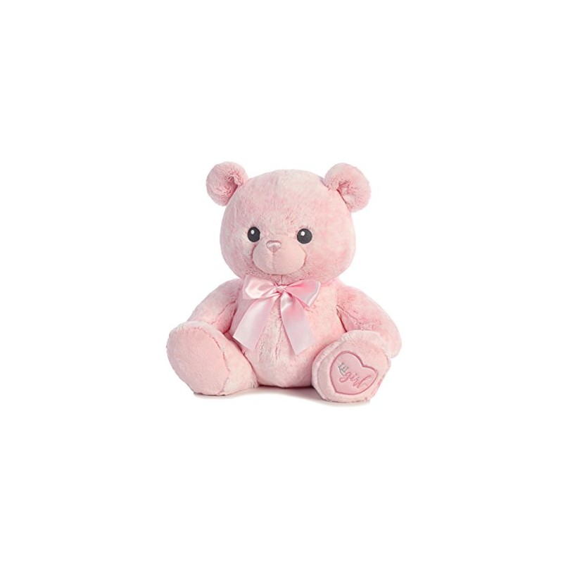 Ebba Lil Girl Plush Bear, Pink