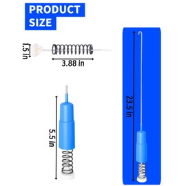 WH16X26908 WH16X26909 Washing Machine Hanging Rod Kit Compatible with GE and Hotpoint Washing Machines GTW220ACK7WW GTW330ASK3WW HTW240ASK5WS Replacement Parts WH16X25220 AP6286894 4588119 1 Year QA