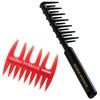 BABRO POMARD Mesh Comb (Red) & Gel Curly Comb Set