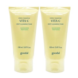 Goodal Green Tangerine Vita C Cleansing Foam 150ml x2ea / 구달 청귤 비타C 클렌징 폼 150ml x2ea