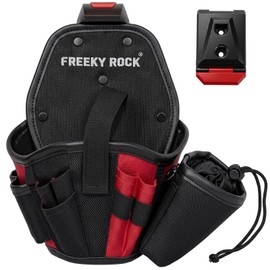 Drill Holster with Multi Pockets, Heavy-Duty Impact Driver Tool Pouch with Belt Clip, 1680D Durable Tool Holster with Adjustable Strap for Handyman, Construction Workers, Electrician
