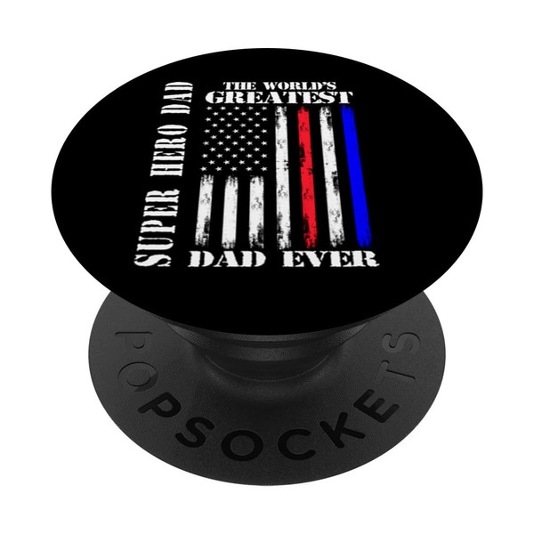 Super Hero Dad The World's Greatest Dad Ever American Flag