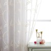 VISIONTEX Sheer Curtains 54 inch Length 2 Panels Set, White