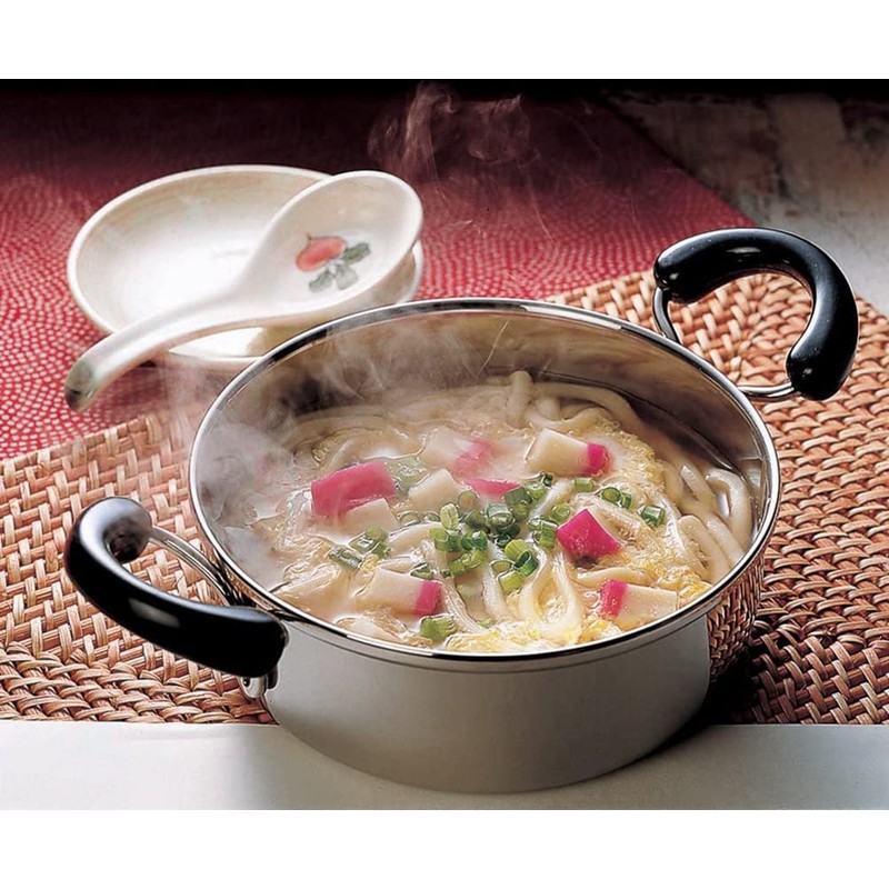 Miyazaki Seisakusho Objet Double-Handle Pot, Mini, 6.3 inches (16 cm),