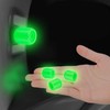 4Pcs Yellow Luminous Tire Valve Caps, Car Wheel Styling Motorcycle