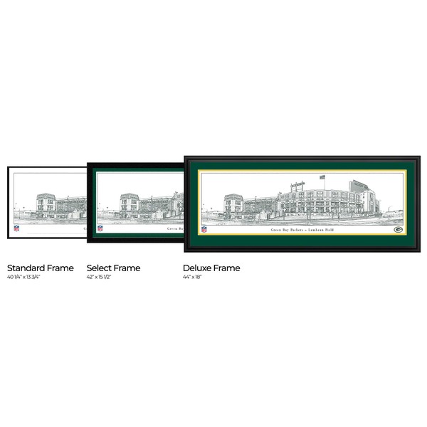 Lambeau Field, Home of the Green Bay Packers - 40.25x13.75-inch