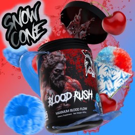 BLOOD RUSH: Maximum Blood Flow Supplement - Stack For Optimum Workout Fitness Muscle - Flavor: Snow Cone