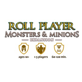 Monsters & Minions - Expansion for Roll Player Board Game | Adds End-Game Monsters, 5th Player, New Dice and 170+ Cards | Dice Drafting Family Game for 1-5 Players Ages 14+ | Thunderworks Games