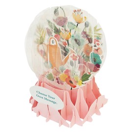 Up With Paper Pop Up Snow Gloves Greetings Garden Bouquet EG022