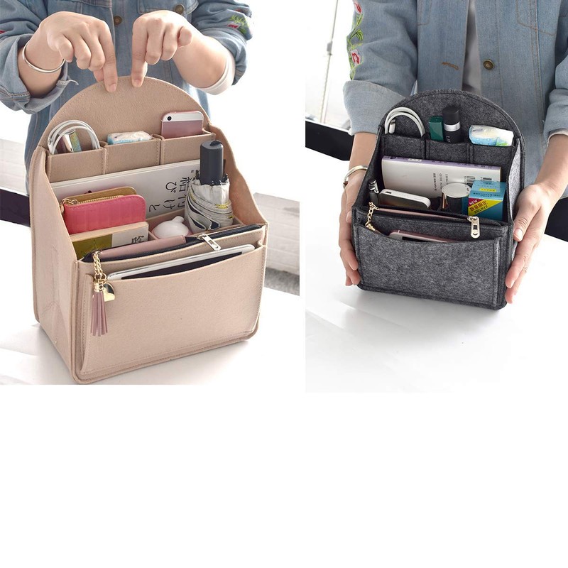 VANCORE Felt Backpack Insert Organizer for Rucksack Handbag Travel Shoulder