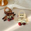 2 PCS Red Cherry Hair Claw Clip,Cute Fruit Hair Jaw,for
