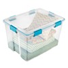Sterilite 80 Qt Gasket Box, Stackable Storage Bin with Latching