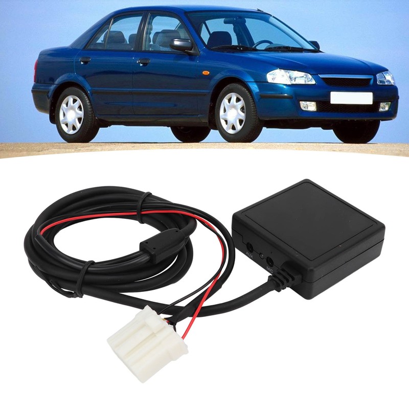 Car Bluetooth Adapter Portable Aux Input Hands Free Calls Noise