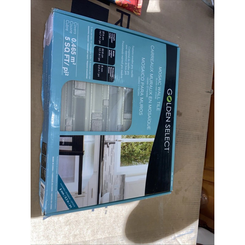 Golden Select Sierra glass and stone mosaic wall tiles 5