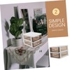 Operitacx Desktop Storage Box Organizer for Files Drawer Storage for