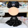 Doll Clothes for 17 cm Dolls, Cowl Outfit Bow Clips