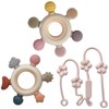 3 Packs Teether Rings for 0-6 6-12 Months Babies, Teething