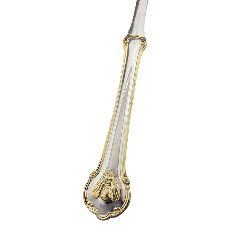 Wallace Napoleon Bee Gold 18/10 Stainless Iced Beverage Spoon (Set