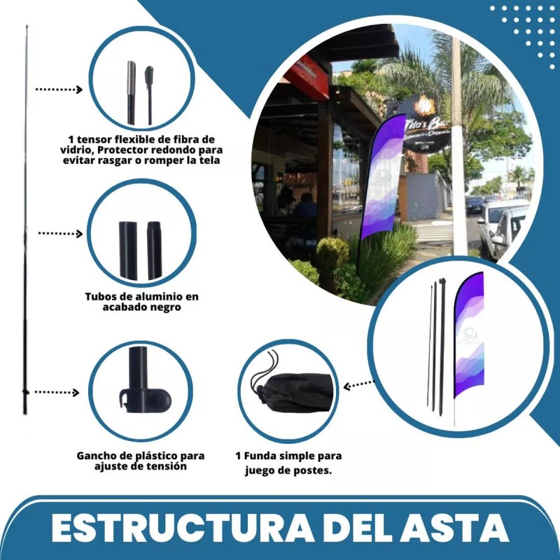 Sesuconsa by Proveer de Mexico Asta De Bandera 5.5m +