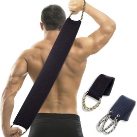 Cepillo Para Espalda Baño, 2 Estropajos Para Cuerpo, Limpieza Independiente De Espalda, Exfoliación Profunda, Para Adultos Con Movilidad Reducida, Molestias En Hombros, Fabricado En Fibra Viscosa