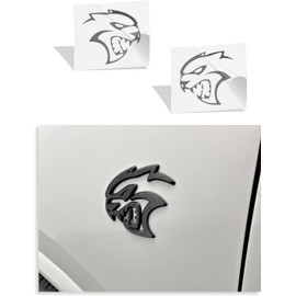 Reflective Concepts 2021, 2023-2026 Durango SRT Hellcat Fender Emblem Overlay Decal Stickers - (Color: Granite Crystal Metallic)