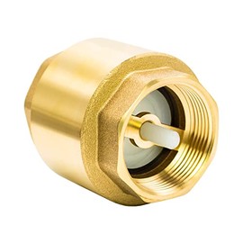 Check Valve Brass Return Valve Internal Thread Valve Water Check Valve Backflow Preventer - Made in Italy (1 1/2 Inch)