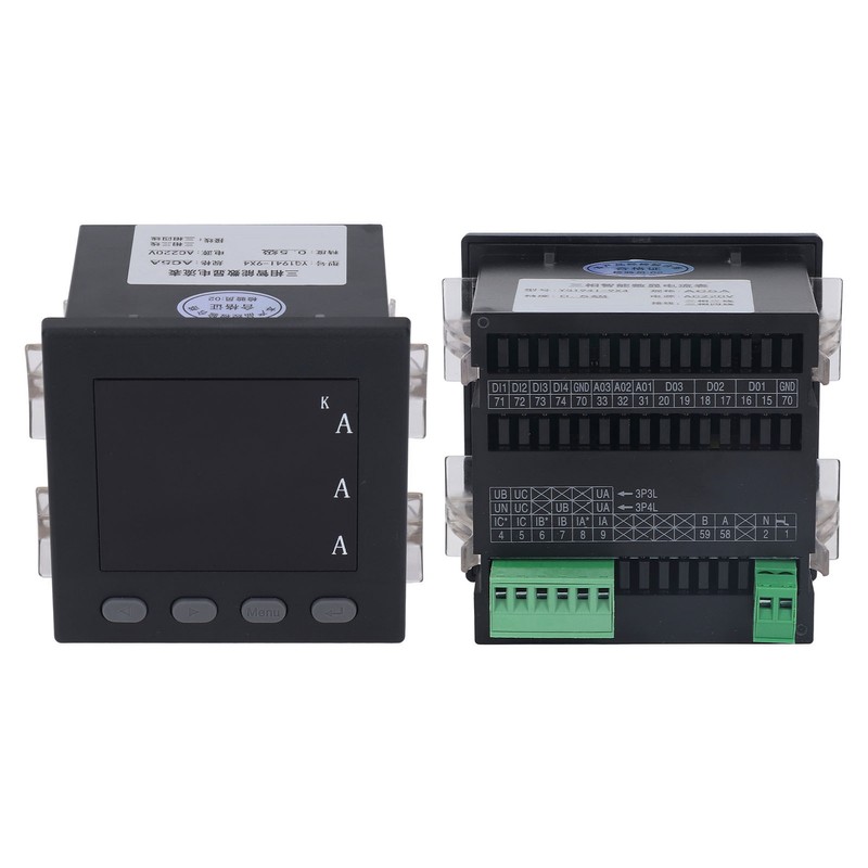 3 Phase Current Meter LED Digital Display Ammeter Programmable Intelligent