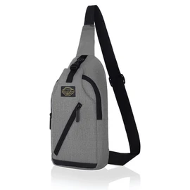 Hudson & James Sling Crossbody Bag for Men, Stylish Chest Shoulder Bag for Men & Women, Adjustable Strap for Commuting Travel Outdoor Activities (Grey Melange)