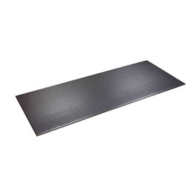 SuperMats Heavy Duty Equipment Mat 12GS Made in U.S.A. for Treadmills Ellipticals Rowing Machines Recumbent Bikes and Exercise Equipment (3-Feet x 7.5-Feet) (36" x 90") (91.44 cm x 228.6 cm) , Black