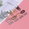Healifty 4Pcs Twist Turn Locks Metal Hardware for DIY Handbag