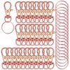 120 x High Quality Swivel Snap Hooks Key Rings Metal