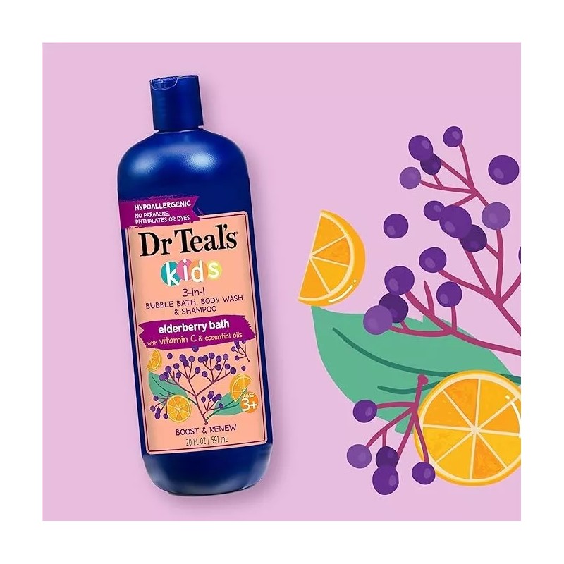 Dr Teal's Shampoo Dr Teal´s Kids 3 En 1, Elderberry