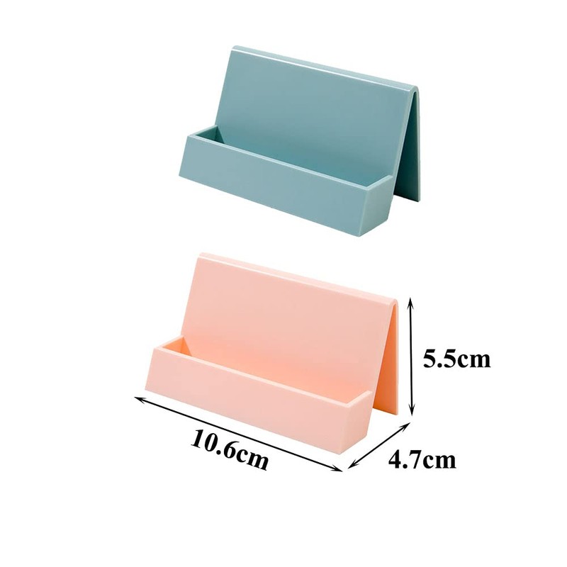 Adipn 3 Pcs Business Card Holder Plastic Name Card Case