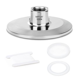 TAISHER 1PCS 2" Tri Clamp to 1/4" NPT Male Stainless Steel Sanitary Fitting Home Brew Connector (Ferrule OD 64mm)