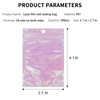 GULIN 100 Pieces Resealable Holographic Mylar Bags for Small Business