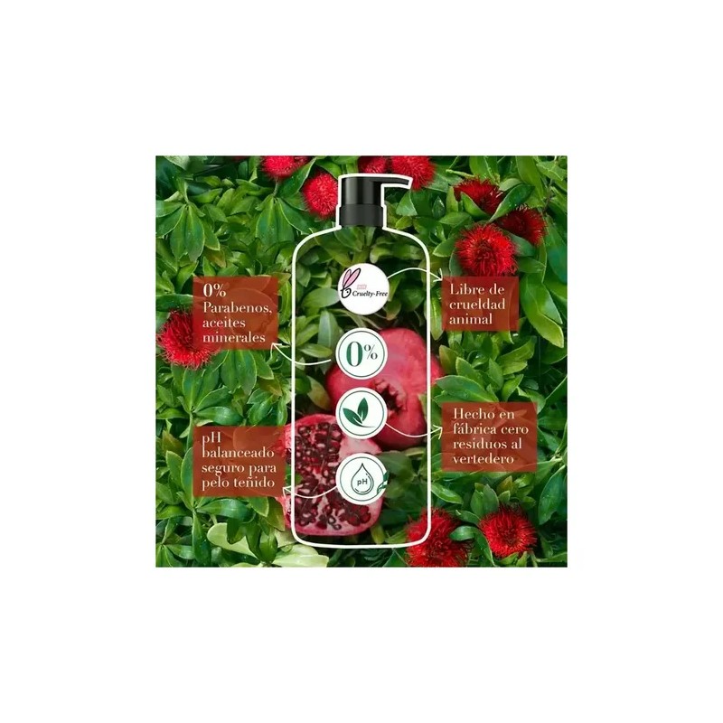 Shampoo Herbal Essences® Con Aceite De Ricino Y Granada 1