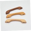 WOONEKY 5 Set Solid Wooden Cabinet Pull Handles Durable Furniture