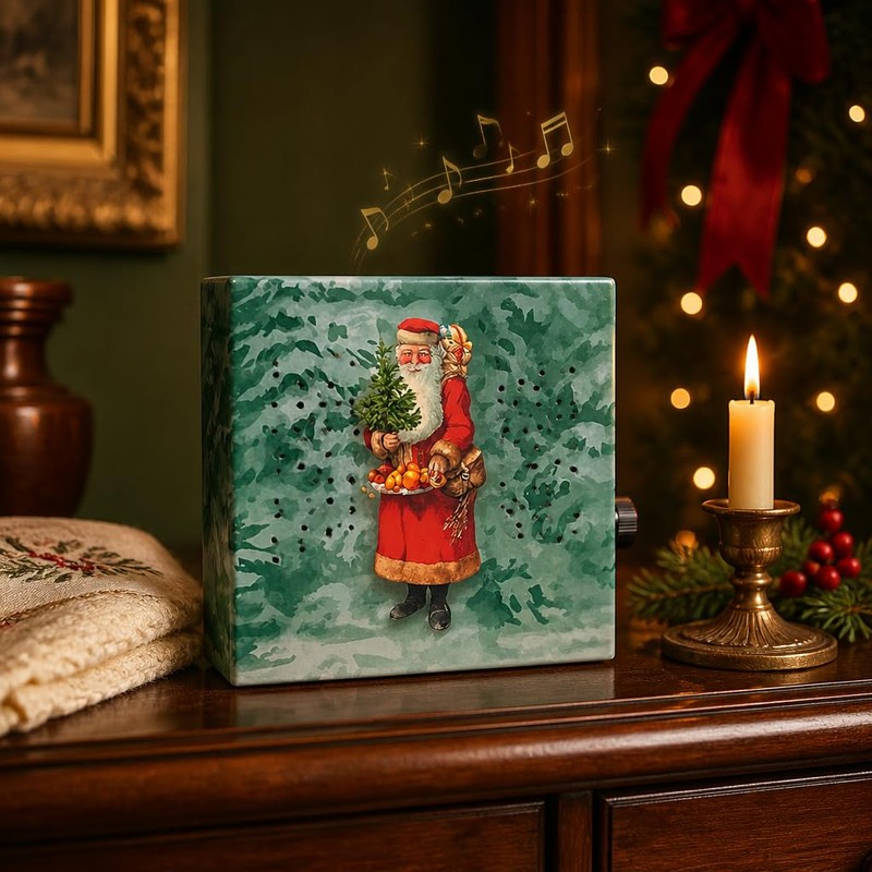 MIJOMA Soundbox with Christmas Music, Speaker with Motion Sensor, Adjustable