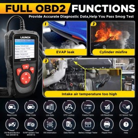 LAUNCH 2025LAUNCH CR3008 PLUS OBD2 Scanner Car Diagnostic Scan Tool Battery Load Tester