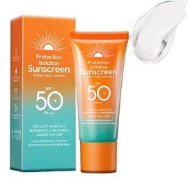 Sonnencreme SPF 50 - Sonnencreme Gesichtsschutz und Isolierung - Sonnenschutzmittel Wasserfest gegen UVA & UVB - Leichte Textur Gesichts-Feuchtigkeitscreme - Sunscreen Sonnencreme gesicht ölkontrolle