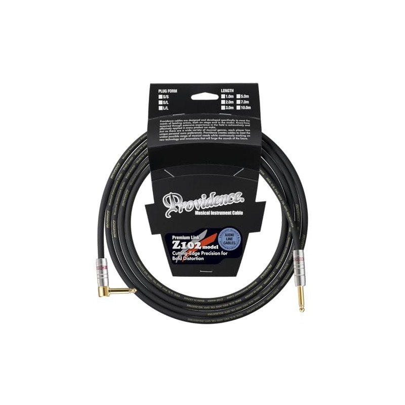 Providence Shielded Cable Z102 10m S/L Plug (Straight/L Type)