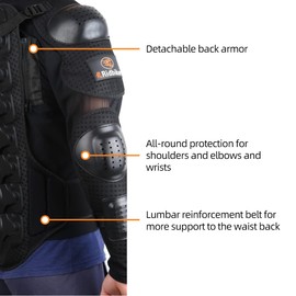 Dirt Bike Gear for Youth Motorcycle Jacket with Armor Chest Protector Riding Gear Youth Spine Guard