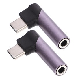 KOMBIUDA 2pcs USB C to Headphone Adapter Type Converter for Seamless Connection with Phones and Tablets Compact and Portable Design for Music and Calls