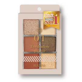 6 Color Eyeshadow Palette 01 [Everyday Orange You Want to Use Everyday] / Highly Colored Tight, Matte, Sheer, Glitter, Makeup Palette, Eye Makeup, Portable, Compact,